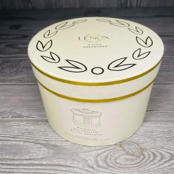 Nwt Vintage Lenox majestic collection royal tortoise trinket box collectible - Picture 11 of 13